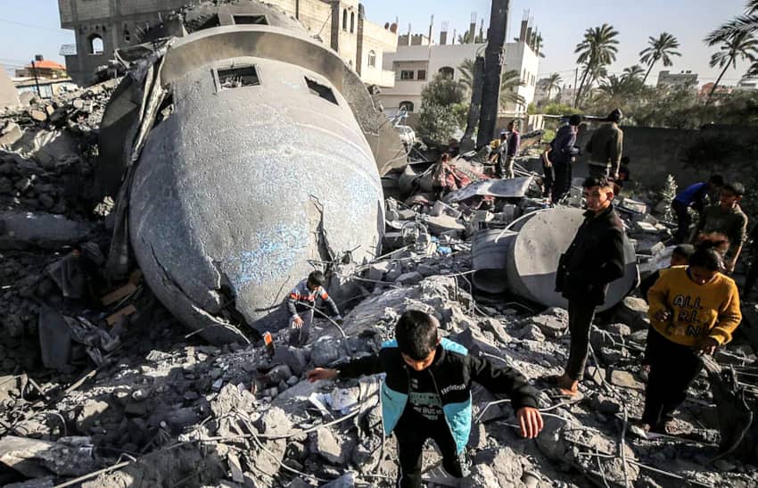 Gaza bombardeada por el ejército israelí
